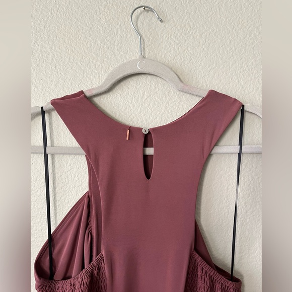 NWT Misa Los Angeles Lyra Cut Out Jersey Knit Maxi Dress in Cocoa Womens Size L - Picture 5 of 14